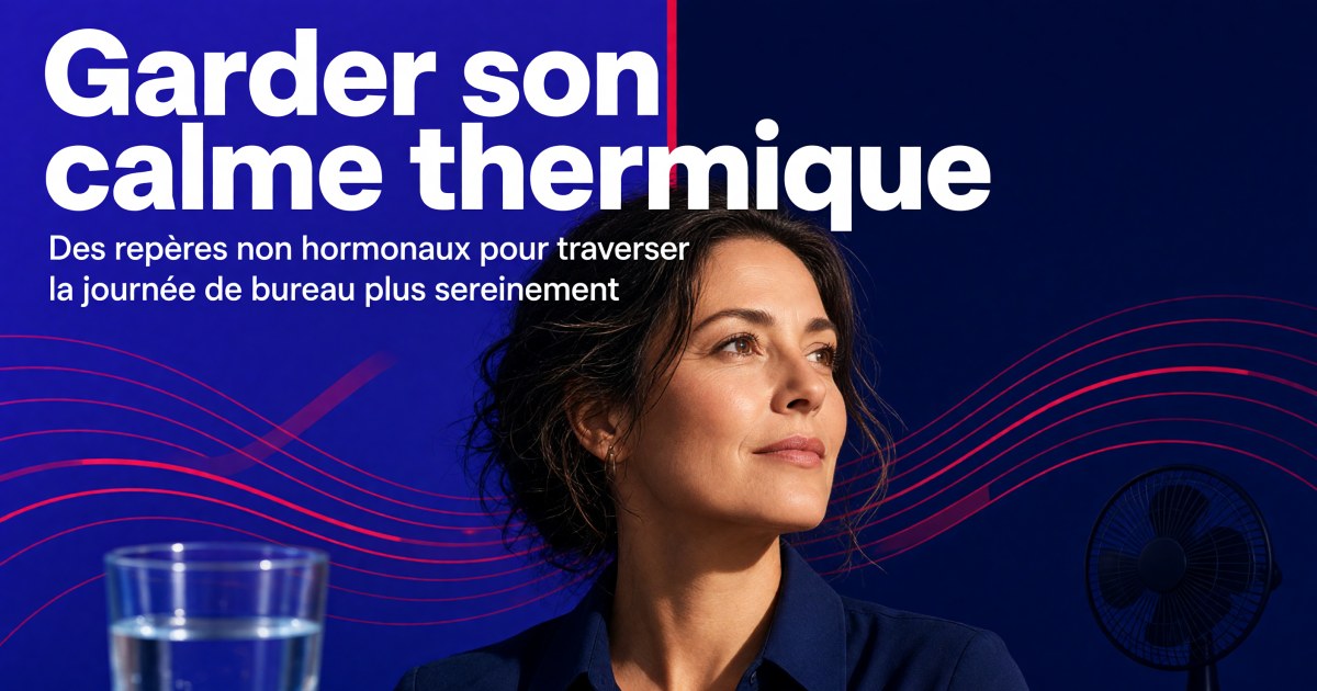 Bouffées de chaleur au travail en périménopause : protocole sans hormones