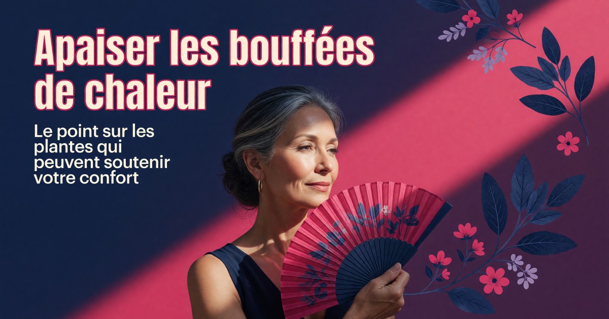 Bouffées de chaleur de la ménopause : quels compléments selon les preuves ?