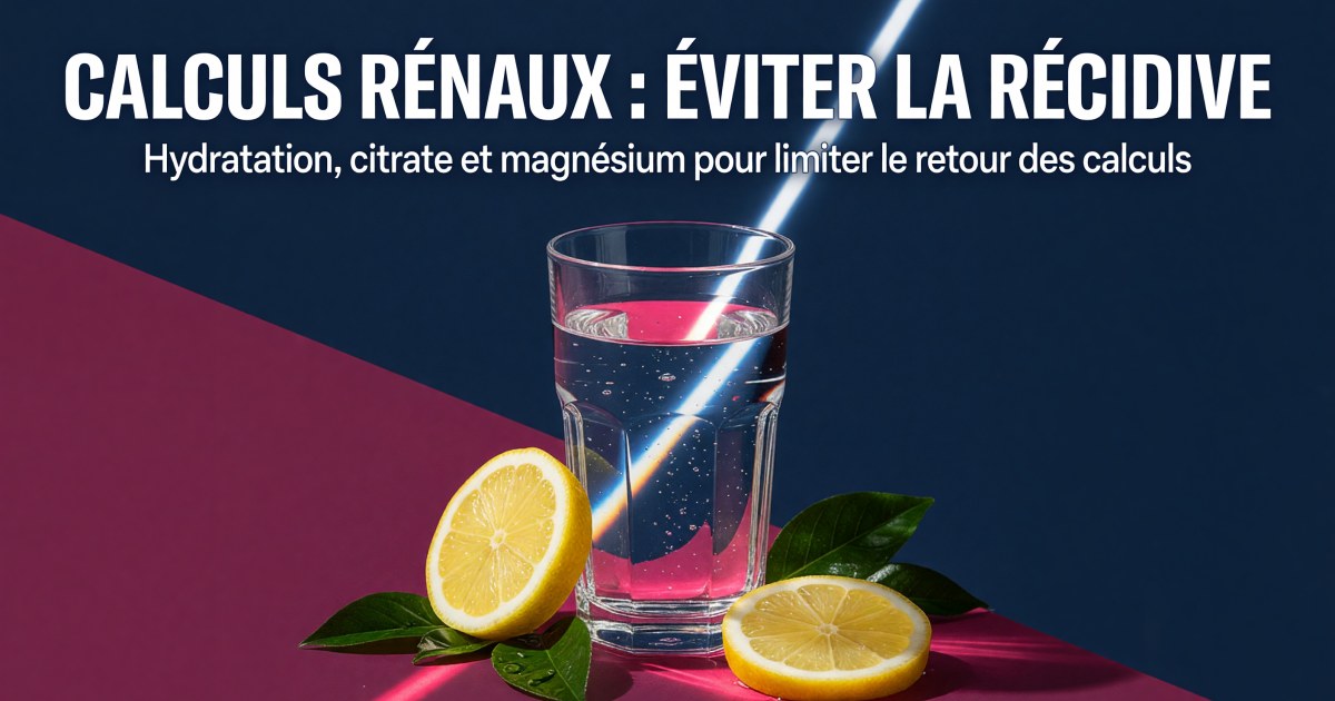 Calculs rénaux : quels compléments pour réduire le risque de récidive