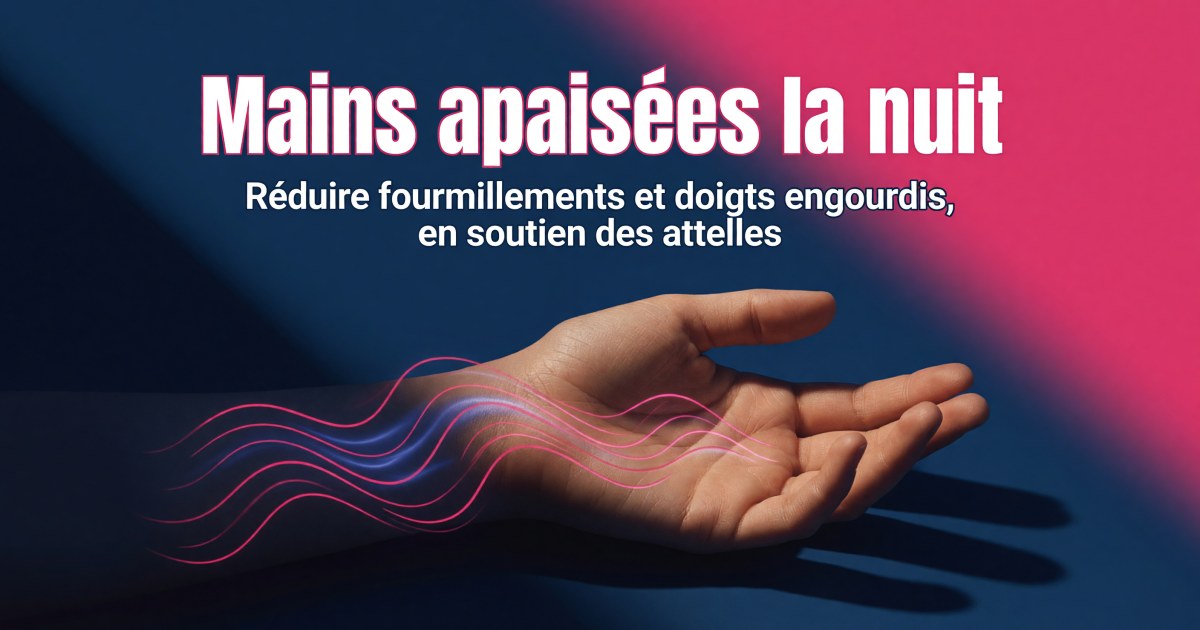 Canal carpien léger : quels compléments pour réduire fourmillements et engourdissement ?