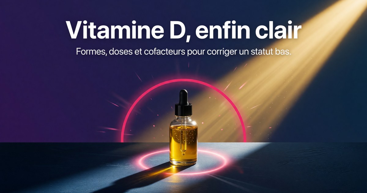 Carence en vitamine D : protocole de supplémentation fondé sur les preuves