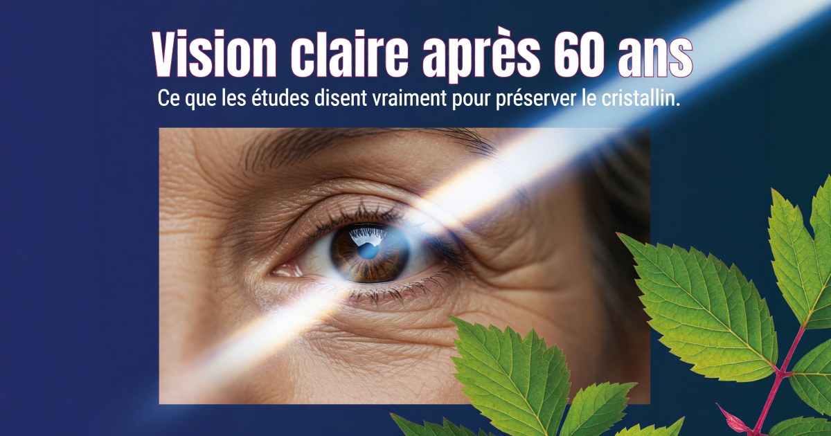 Cataracte et santé du cristallin après 60 ans : quels compléments selon les preuves ?