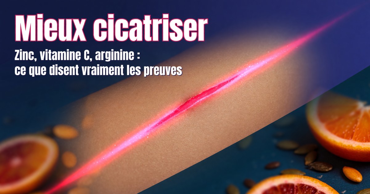 Cicatrisation : quels compléments alimentaires selon les preuves ?