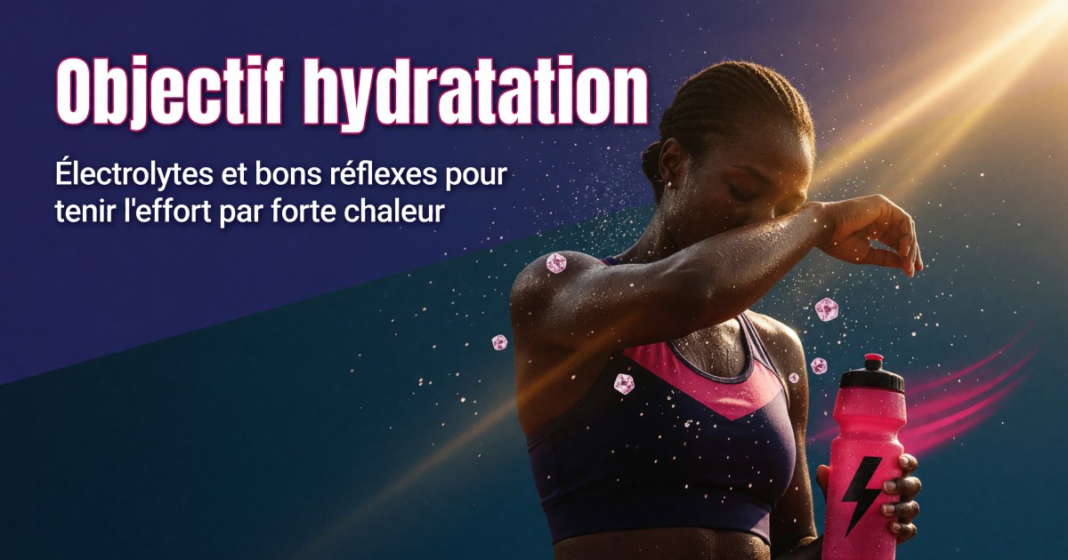Le protocole hydratation et électrolytes du sportif : crampes de chaleur et performance