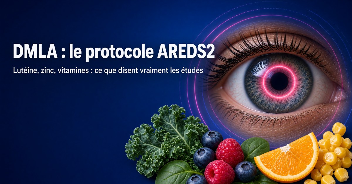 DMLA : quels compléments alimentaires pour limiter l'évolution ? Le protocole AREDS2 expliqué