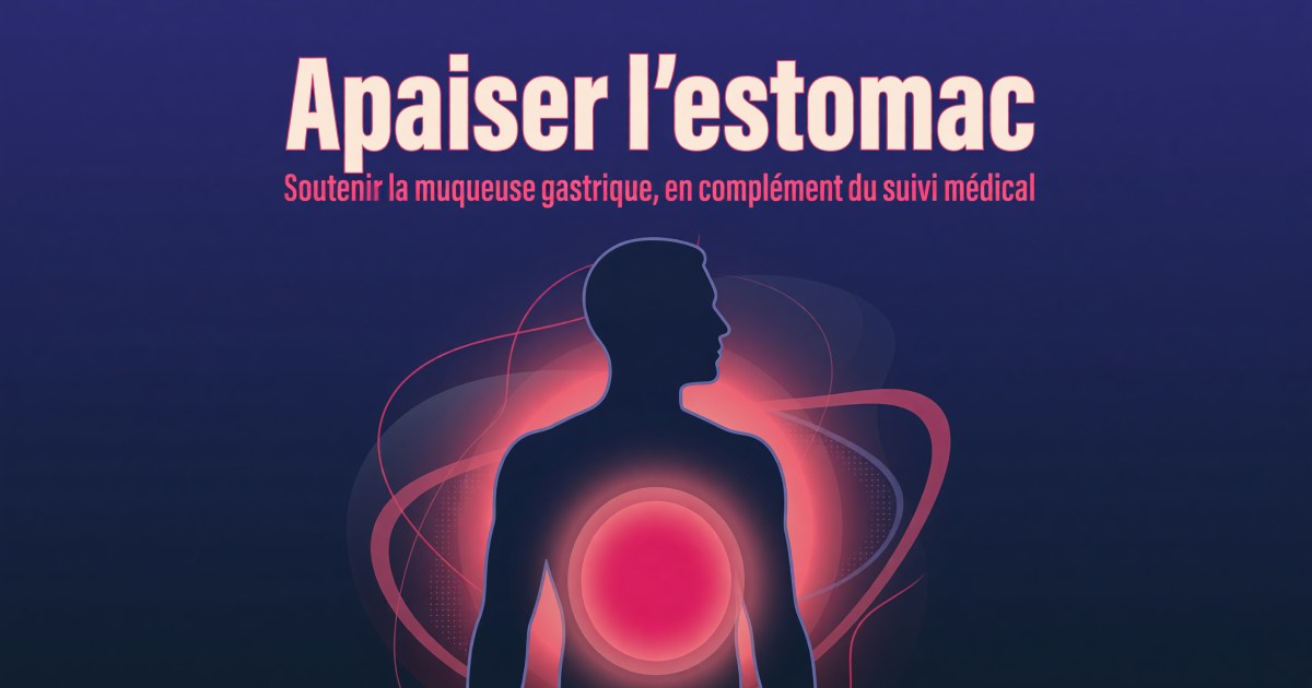 Gastrite chronique et Helicobacter pylori : protocole de compléments pour soutenir la muqueuse gastrique