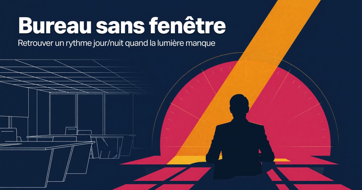 Manque de lumière naturelle au bureau : quels compléments pour le tonus et le sommeil ?