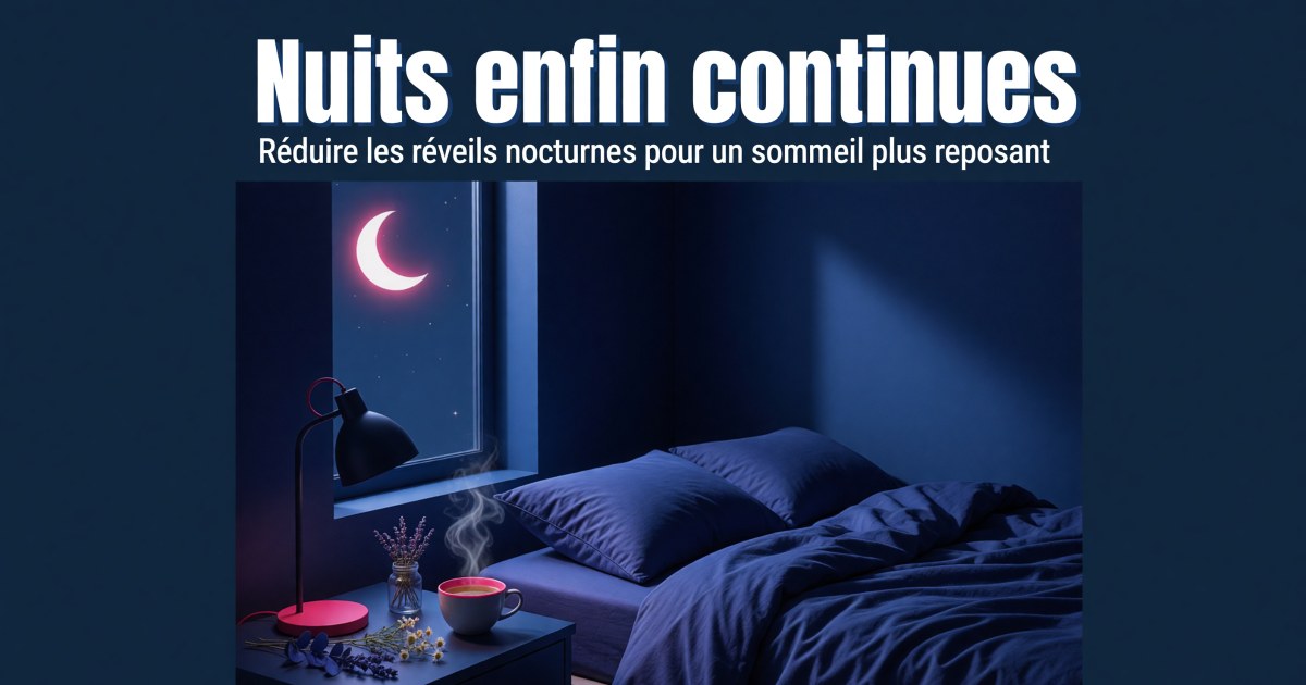 Nycturie et sommeil : quels compléments pour réduire les réveils nocturnes ?