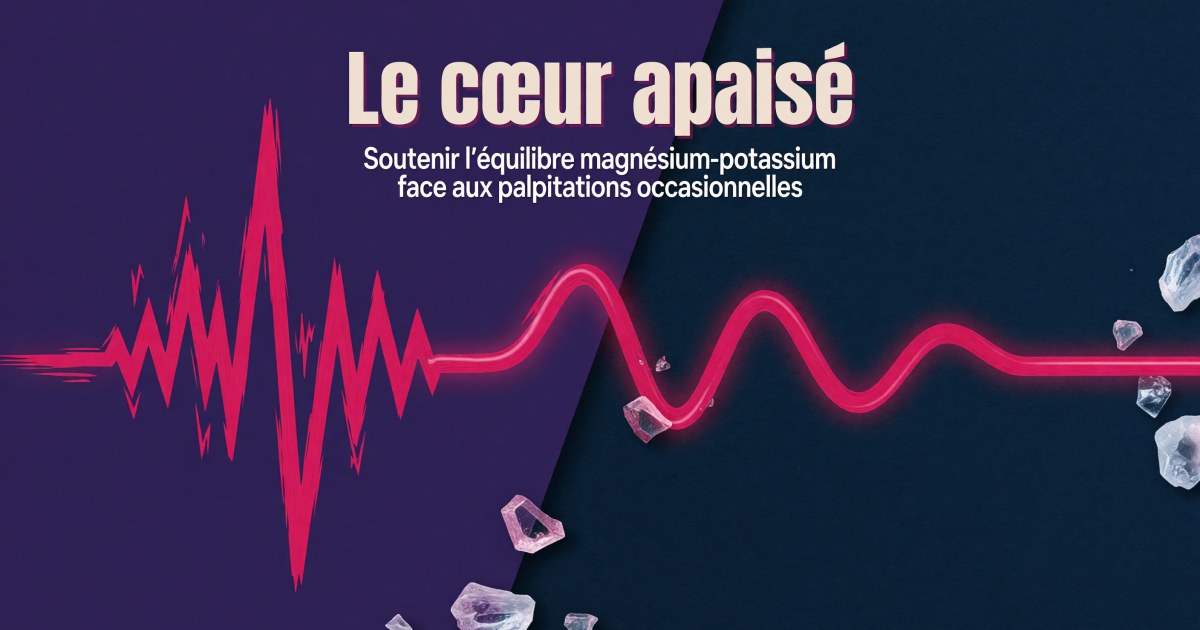 Palpitations et extrasystoles bénignes : quels compléments pour soutenir l'équilibre magnésium-potassium