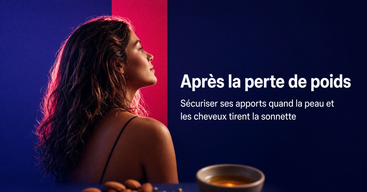 Peau, cheveux et carences après une perte de poids rapide : le protocole complément par complément