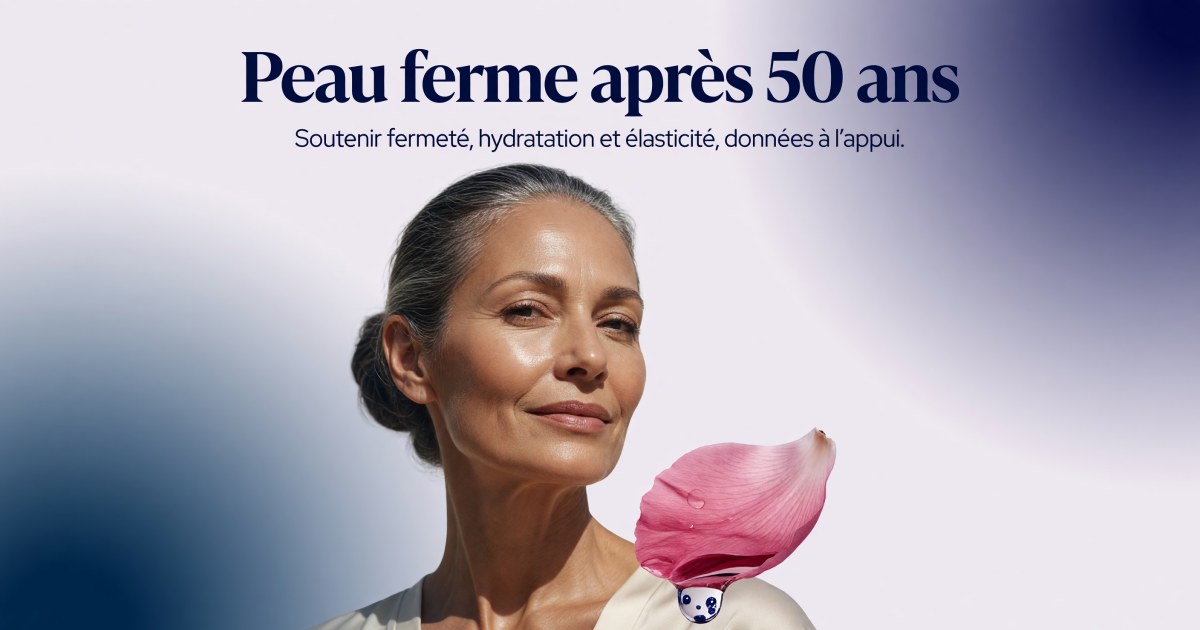 Peau mature après 50 ans : protocole compléments pour fermeté, hydratation et élasticité