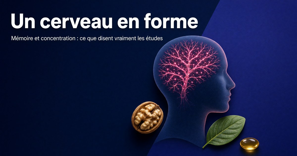 Compléments cerveau : ce que disent les études sur la mémoire et la concentration