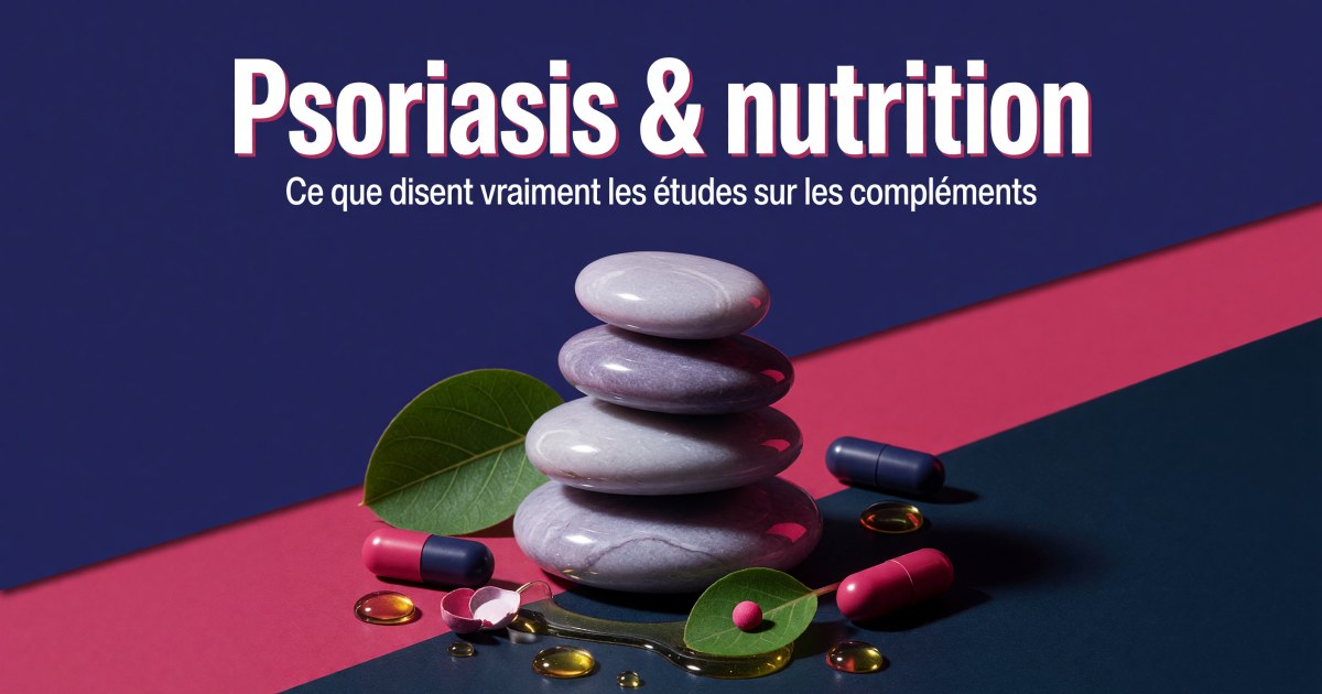 Psoriasis : quels compléments alimentaires selon les preuves ?