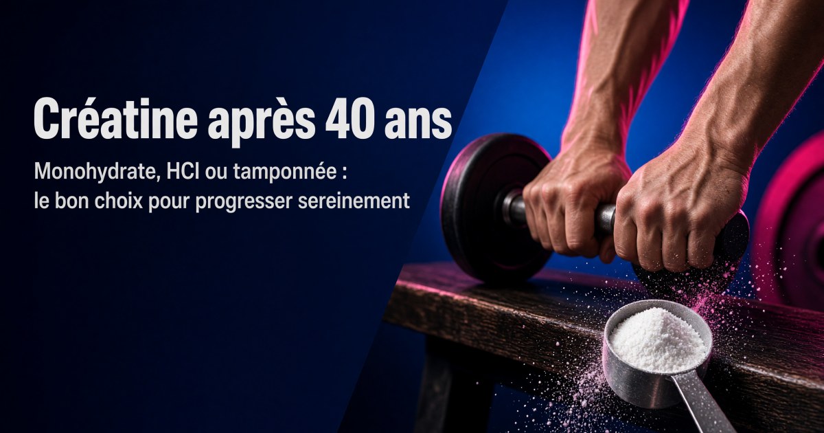 Quelle créatine privilégier pour une personne de plus de 40 ans en prise de masse ?
