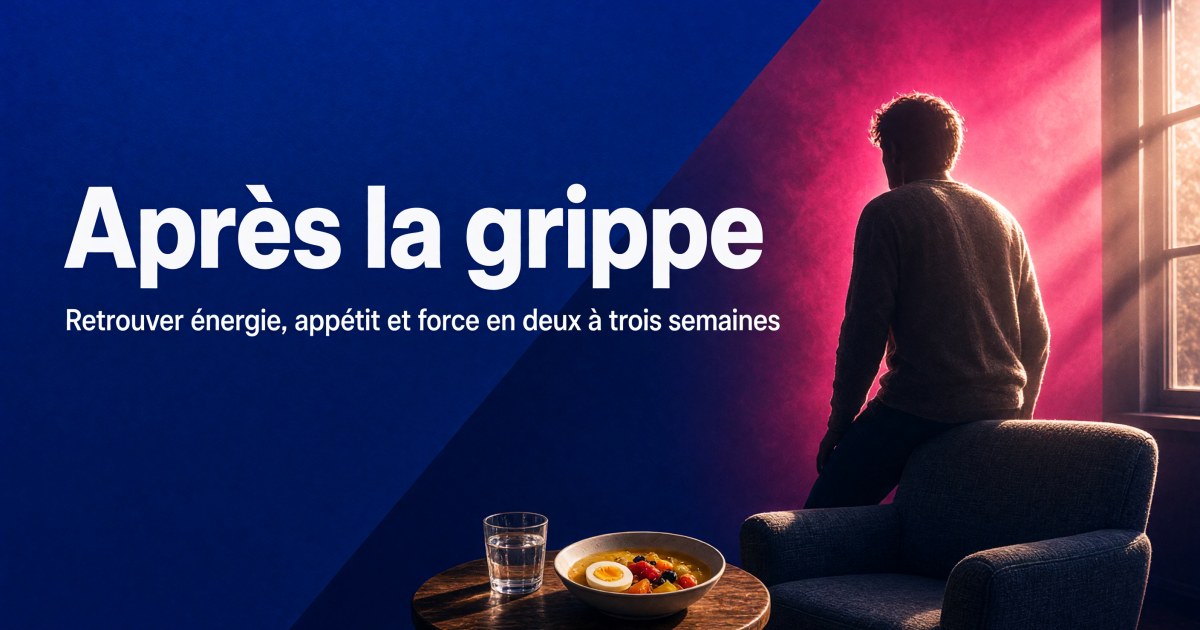 Récupérer après une grippe : protocole compléments pour retrouver énergie, appétit et muscle