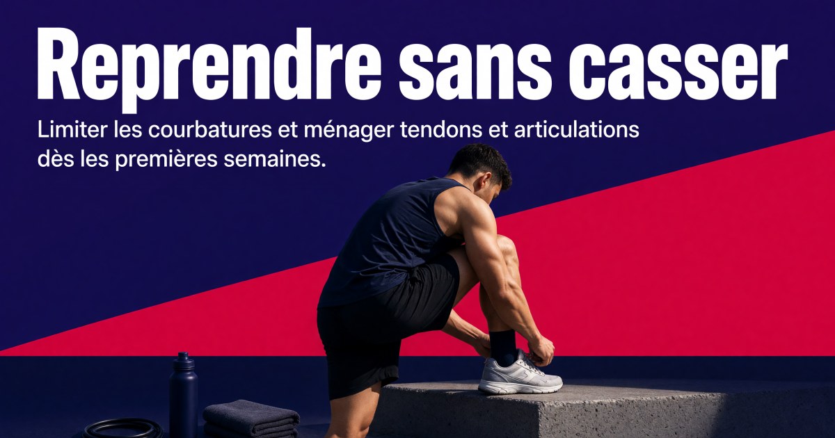 Reprise du sport après plusieurs mois d'arrêt : quels compléments pour limiter les courbatures et protéger tendons et articulations