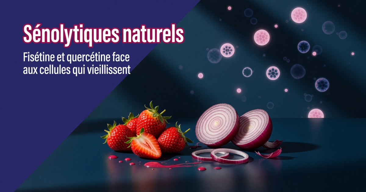 Compléments Longévité : les sénolytiques naturels (fisétine et quercétine)