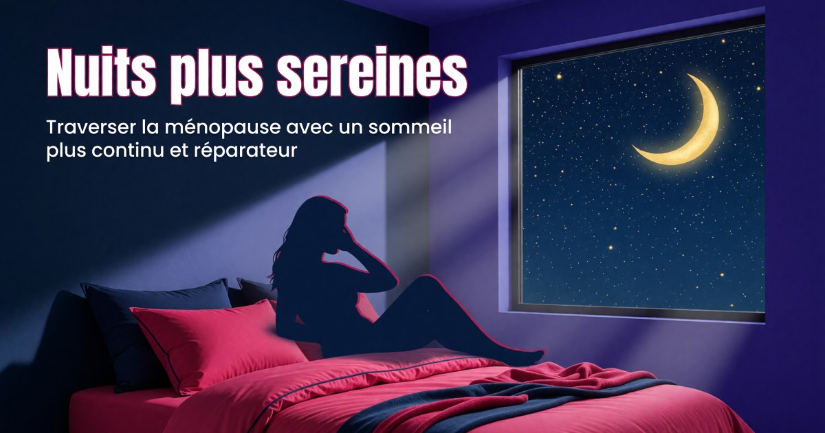 Sommeil et ménopause : quel protocole de compléments pour des nuits plus continues ?