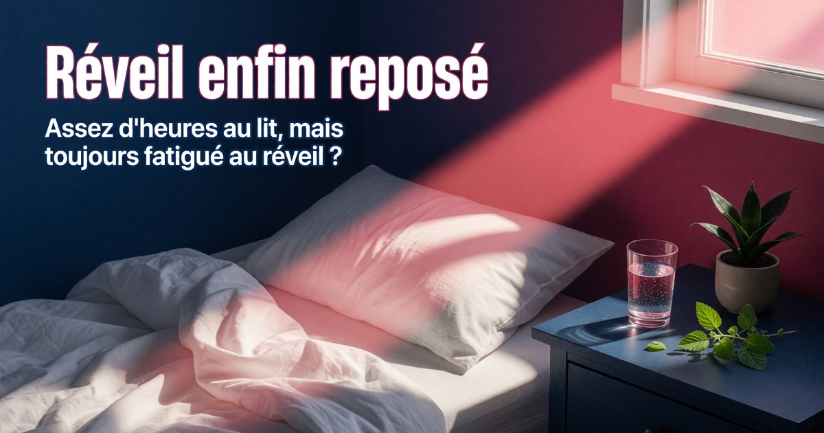 Sommeil non réparateur : le protocole compléments pour un réveil plus reposé