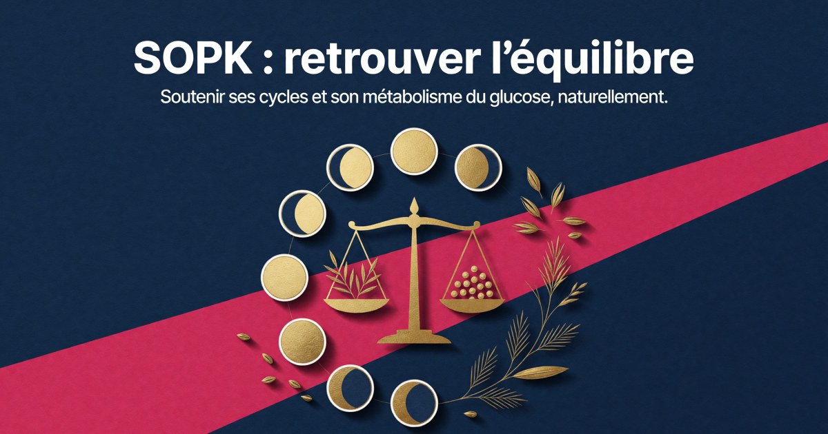 SOPK / PMOS : protocole de compléments pour soutenir cycles et métabolisme du glucose