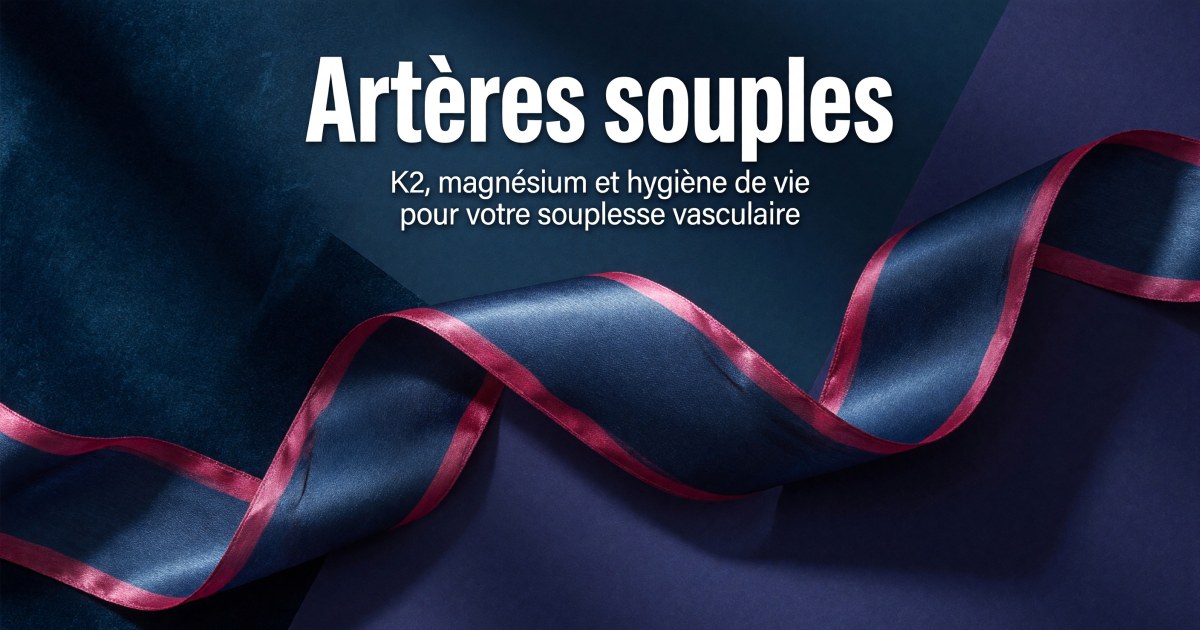 Souplesse des artères et calcification : protocole vitamine K2, magnésium et hygiène de vie