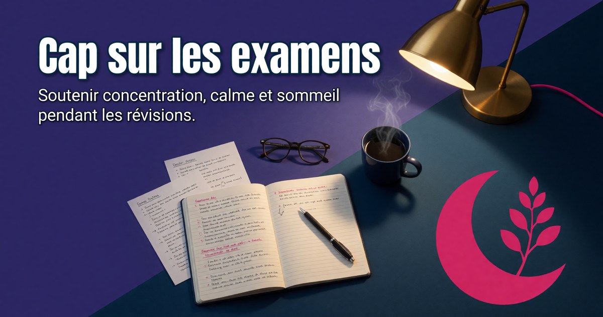 Stress, concentration et sommeil pendant les examens : protocole compléments pour étudiants