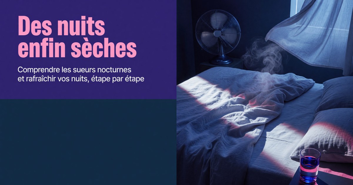Sueurs nocturnes hors ménopause : protocole compléments et hygiène du soir