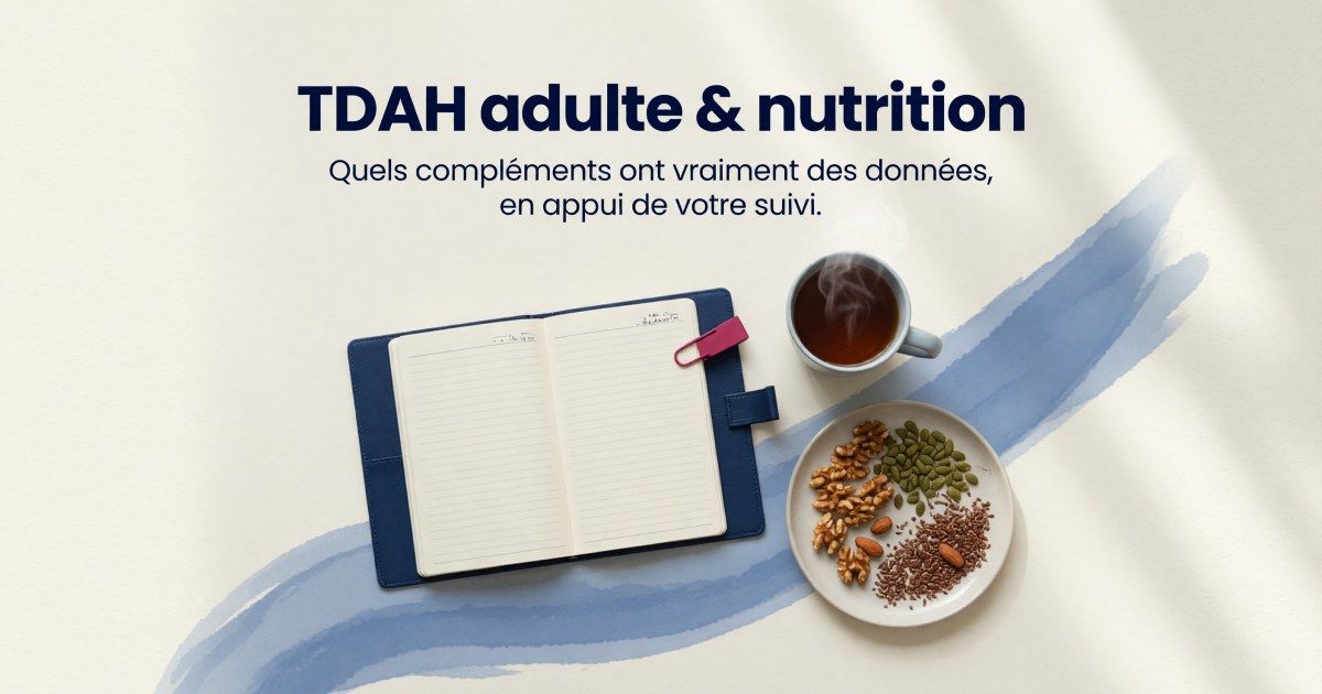 TDAH adulte : protocole de compléments alimentaires fondé sur les preuves