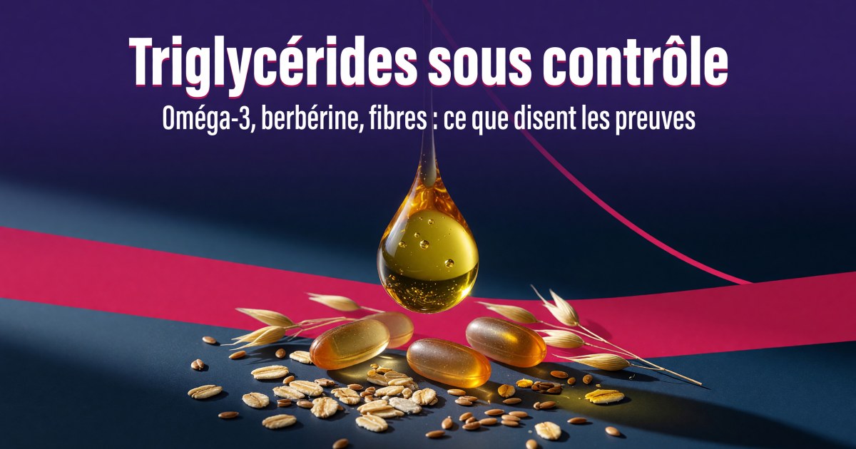 Triglycérides élevés : quels compléments alimentaires selon les preuves