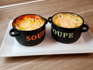 Recette de Soup’ coco poireaux St-Jacques