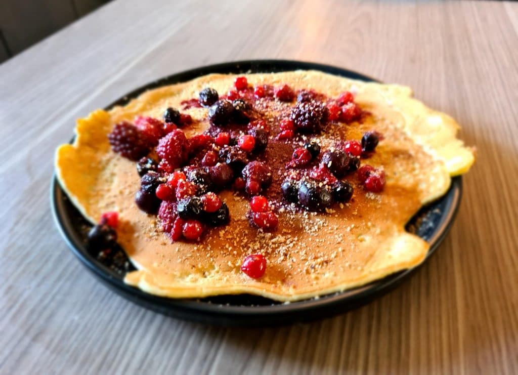 Recette de « pan-crêpes » aux fruits rouges