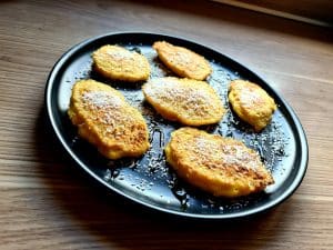 Recette de pancakes (ou beignets) protéinés aux amandes