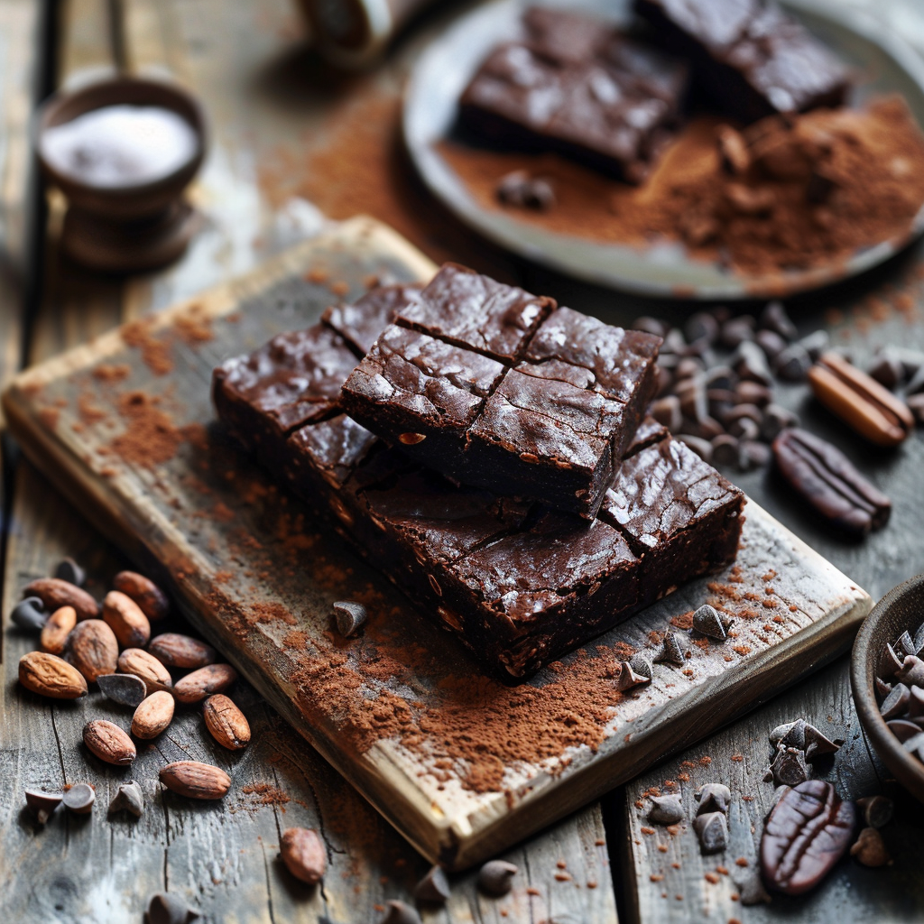 Brownies aux haricots noirs et au cacao