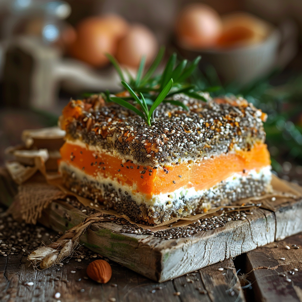 Cake à la carotte et aux graines de chia