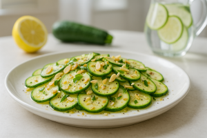 tartare courgette et noisette