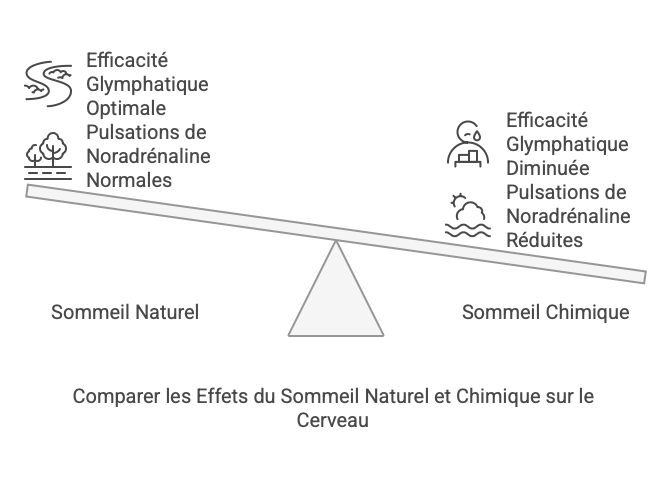 Effets du Sommeil Naturel et Chimique sur le Cerveau