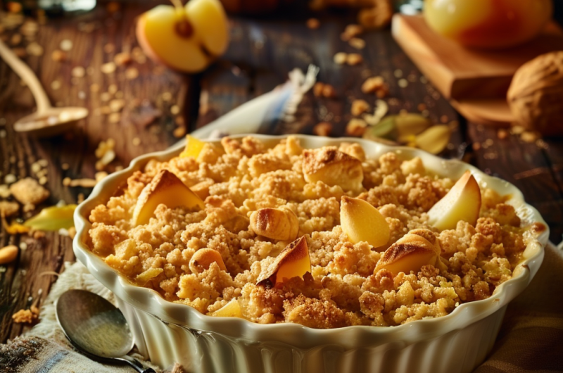 Le crumble de Poires aux Amandes anti-inflammatoire