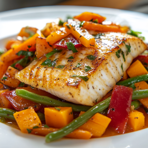 Le filet de Sole aux Légumes Croquants !