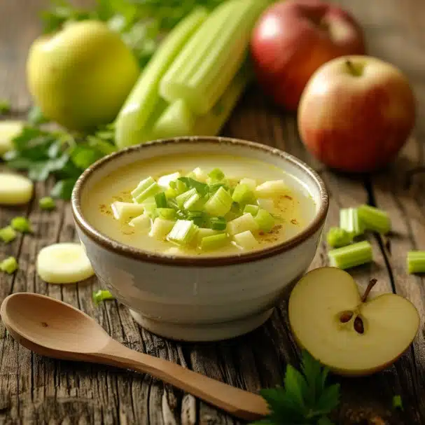 Soupe anti-inflammatoire de céleri et pomme