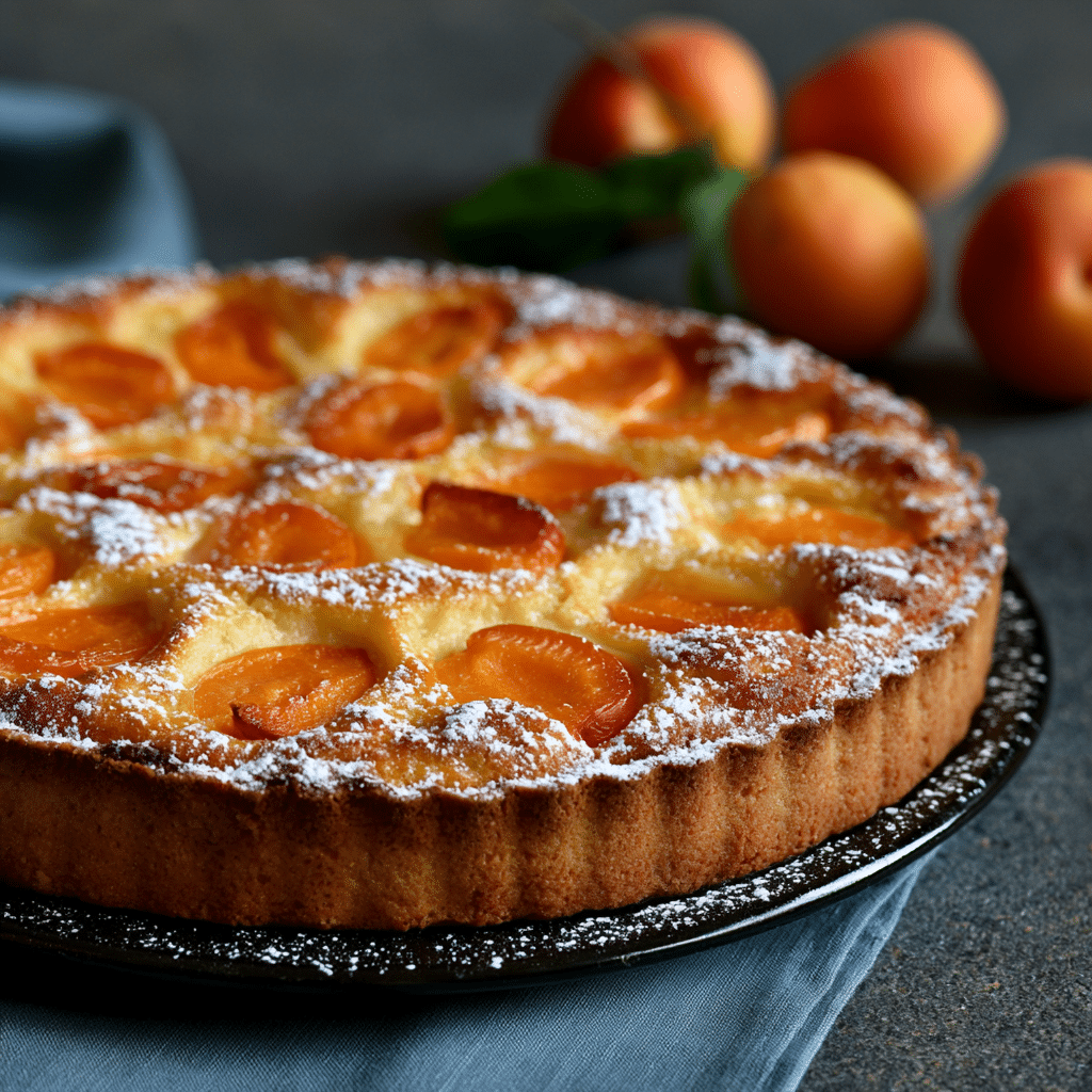 Tarte fine abricots & amandes Une tarte fine aux abricots de début de saison et à la crème d'amandes, sans sucre ajouté grâce à la compote de pommes. INGREDIENTS • 1 pâte feuilletée ou brisée (maison ou du commerce) • 500 grams abricots mûrs, dénoyautés et coupés en quartiers • 60 grams poudre d'amandes • 3 tablespoons compote de pommes sans sucre ajouté • 1 œuf • 1 teaspoons extrait de vanille • 30 grams amandes effilées • 1 pinch cannelle en poudre STEPS 1. Préparer le fond de tarte: Préchauffer le four à 180°C. Étaler 1 pâte feuilletée ou brisée (maison ou du commerce) sur une plaque recouverte de papier cuisson et piquer le fond à la fourchette. 2. Préparer la crème d'amandes: Dans un bol, mélanger 60 grams poudre d'amandes, 3 tablespoons compote de pommes sans sucre ajouté, 1 œuf et 1 teaspoons extrait de vanille jusqu'à obtenir une crème lisse, puis l'étaler sur le fond de tarte. 3. Garnir et cuire: Disposer 500 grams abricots mûrs, dénoyautés et coupés en quartiers en rosace sur la crème, parsemer de 30 grams amandes effilées et 1 pinch cannelle en poudre, puis enfourner 32 minutes jusqu'à ce que la pâte soit dorée et les abricots légèrement caramelisés. 4. Laisser tiédir: Laisser tiédir avant de découper en parts : la tarte se découpe plus proprement une fois refroidie. NOTES Dessert "plaisir sain" qui correspond à la tendance des desserts allégés en sucre ajouté : la compote de pommes remplace le sucre classique tout en gardant du fondant à la crème d'amandes.