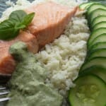 Truite saumonee et sa sauce au basilic Paleo