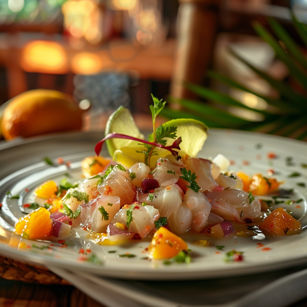 ceviche de bar aux agrumes anti-inflammatoire