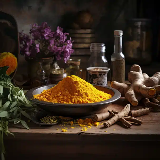 curcuma comme herbes et épices anti-inflammatoires