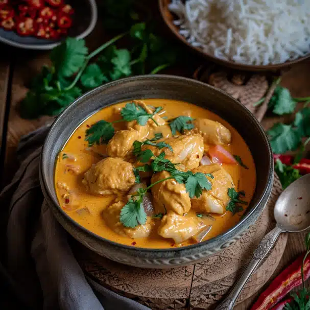 curry de poulet au lait de coco anti-inflammatoire