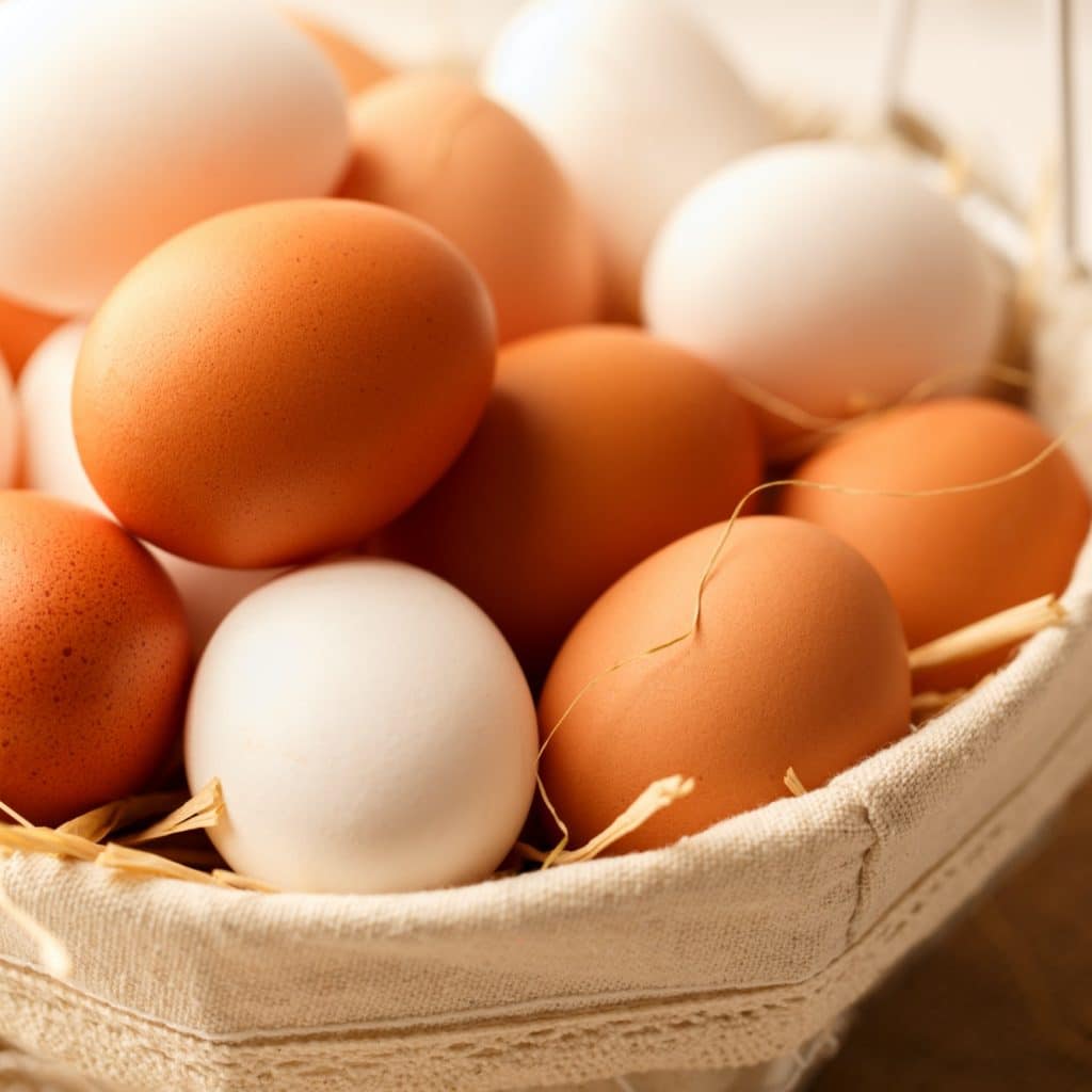oeufs dans un panier