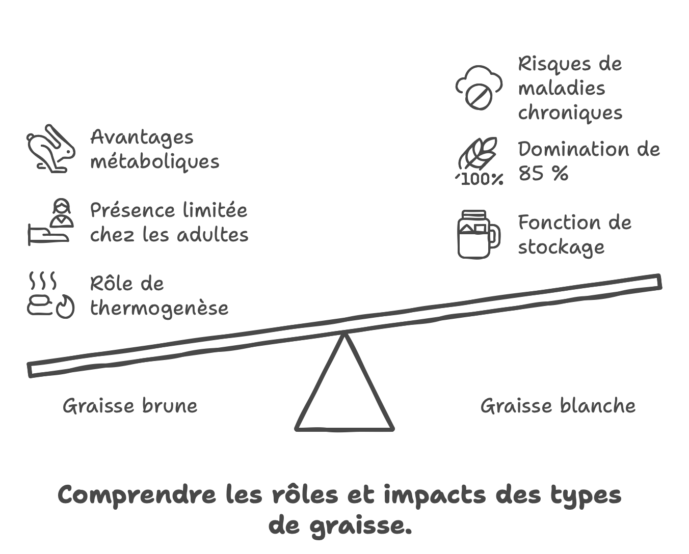 graisse brunes contre graisses blanches