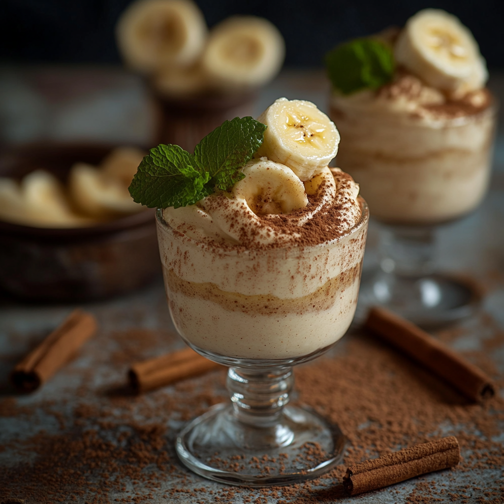 mousse de bananes à la cannelle anti-inflammatoire