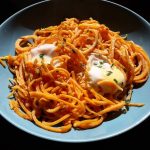 Spaghettis / pâtes de patates de douce
