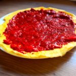 Galette œufs / amande et « chiafiture »
