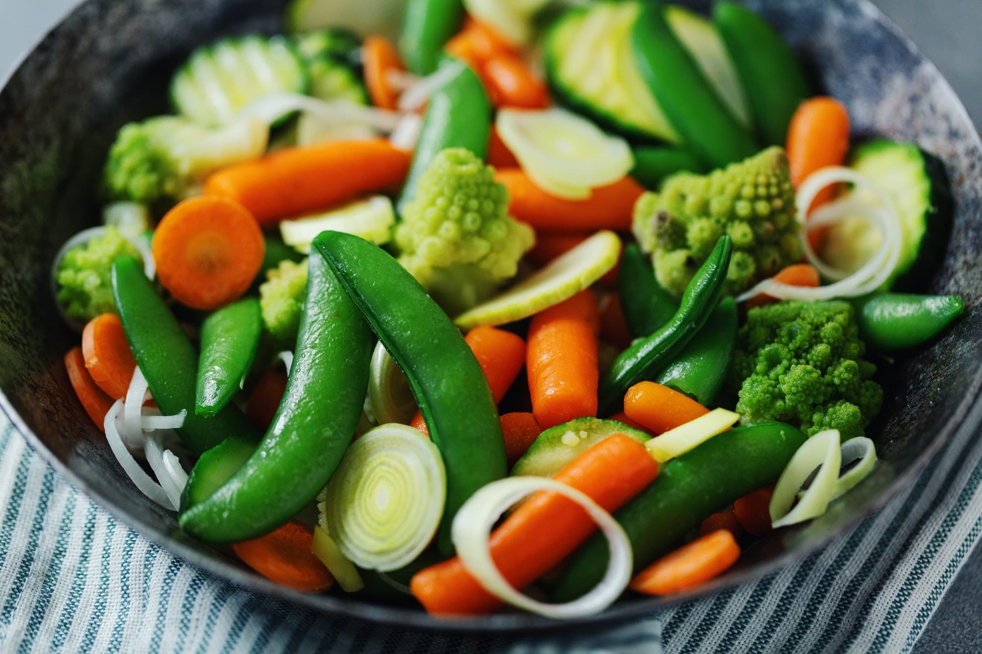 assiette de légumes